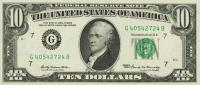 Gallery image for United States p451a: 10 Dollars from 1969